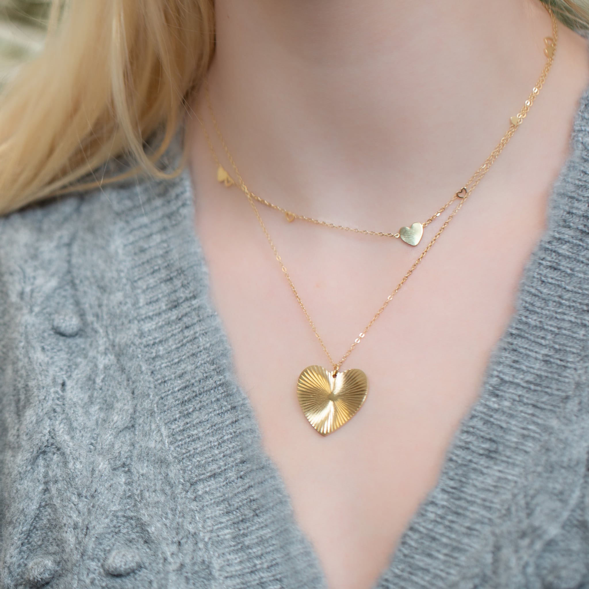 gouden-ketting-met-hartje-793iiv-1.jpg gouden ketting met hartje - Afbeelding 1