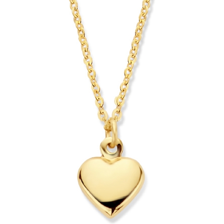 gouden-ketting-met-hartje-834zcm-1.jpg gouden ketting met hartje - Afbeelding 1