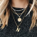 gouden ketting met letter