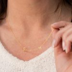 gouden ketting met letter
