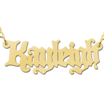 gouden naamketting
