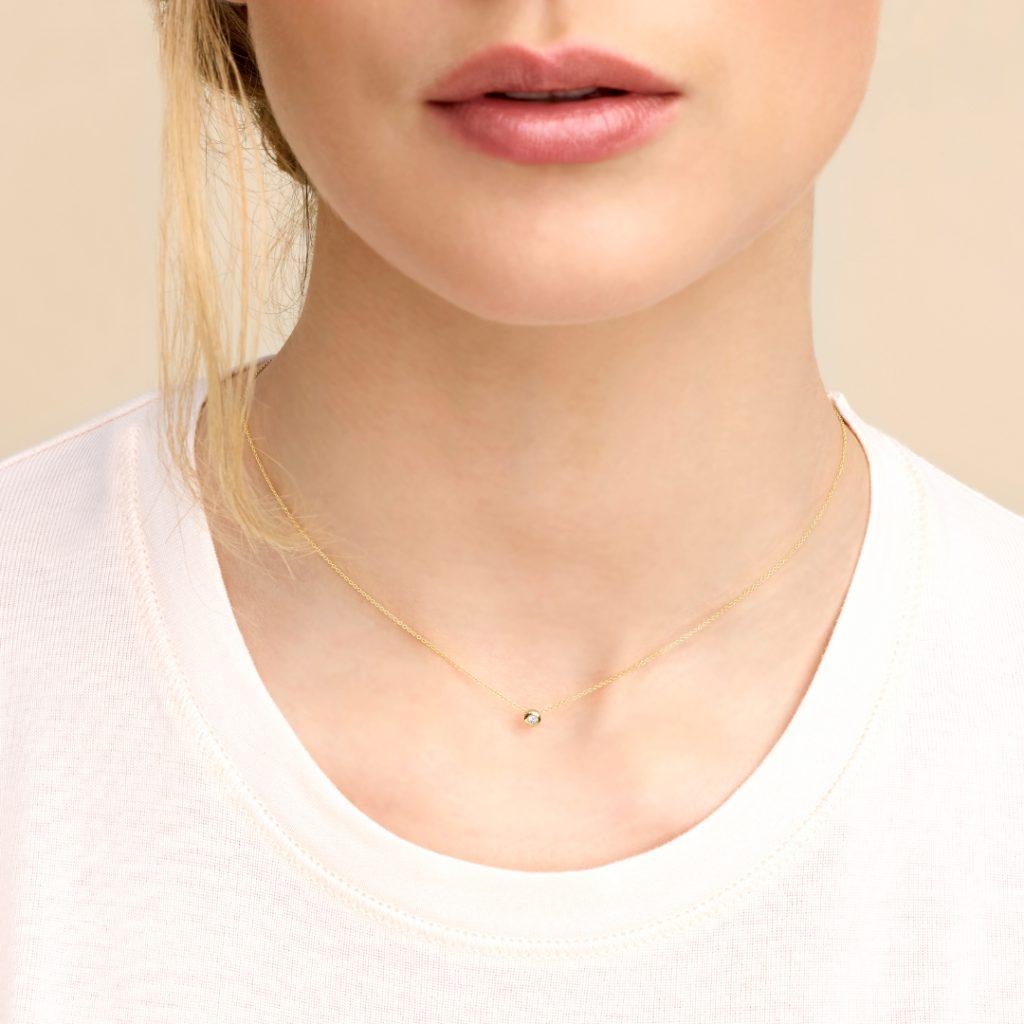 ketting-met-diamantje-272okk-1.jpg ketting met diamantje - Afbeelding 1