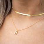 ketting met letter goud
