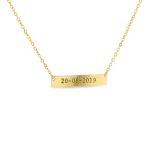ketting met naam goud