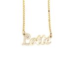 ketting met naam goud